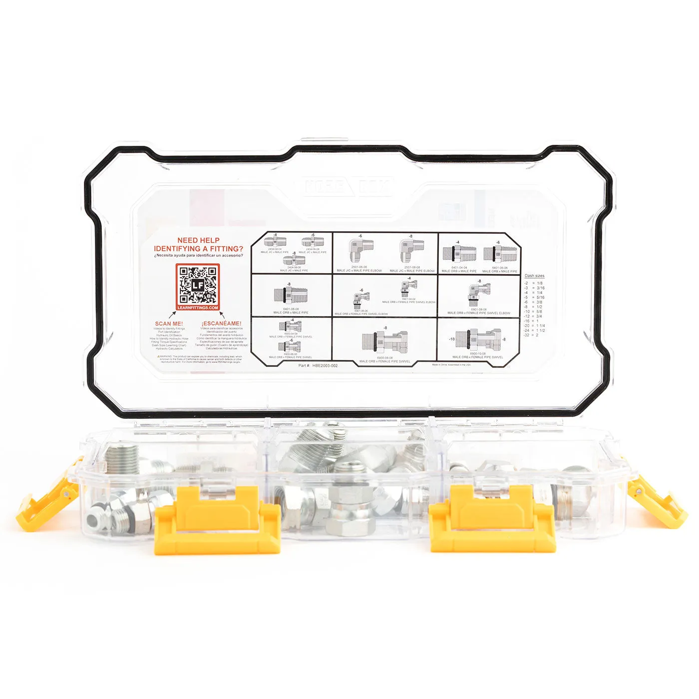 HOSEBOX Fitting Pack NPT to ORB, JIC