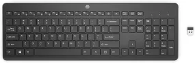 HP 230 Wireless Keyboard - Wireless Connection - Low-Profile, Quiet Design