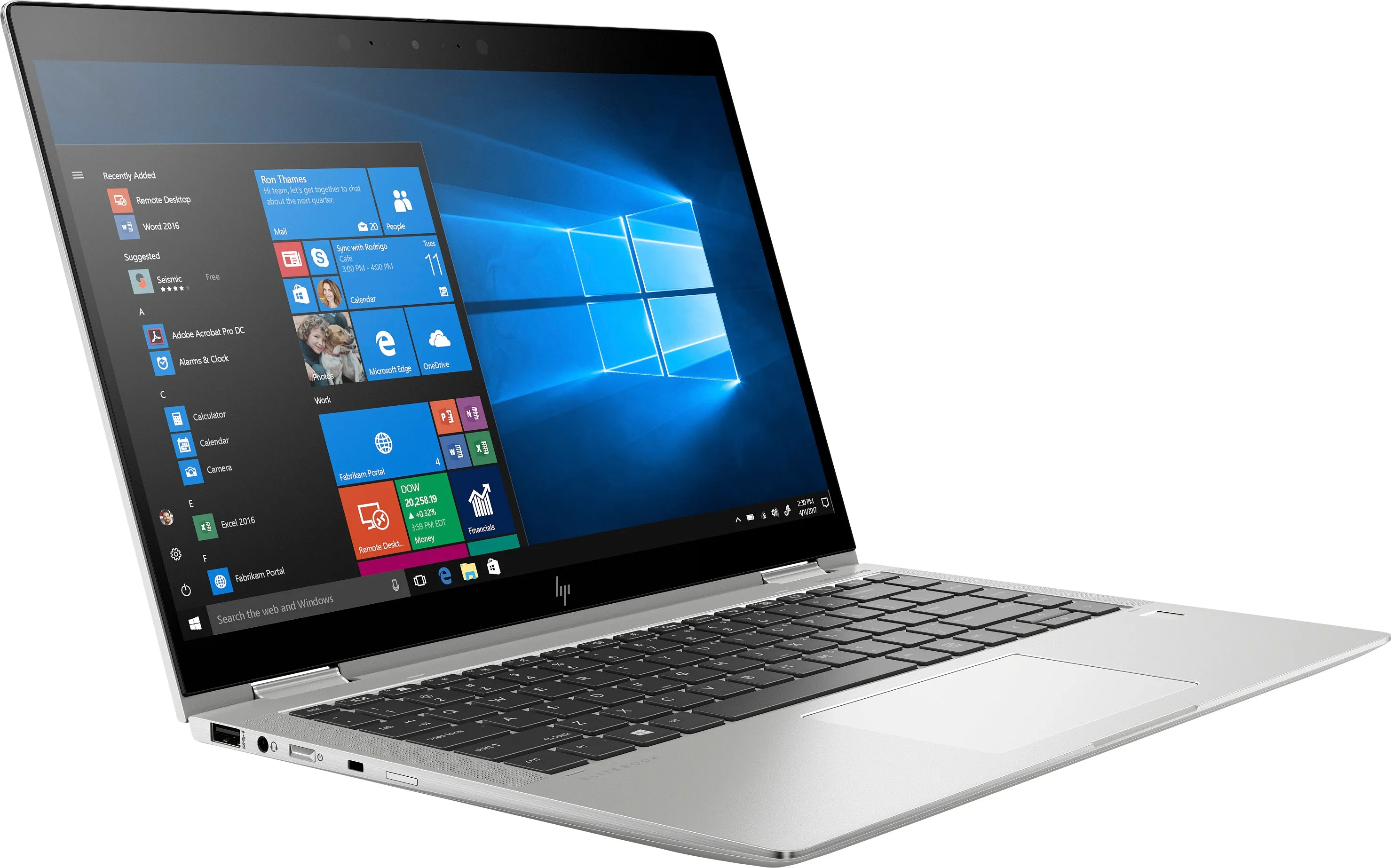 HP EliteBook X360 1040-G6 14" FHD (Touchscreen) Convertible Notebook PC, Intel i5-8265U, 1.60GHz, 8GB RAM, 256GB SSD, Windows 10 Pro - 8MN39UT#ABA