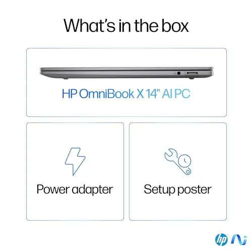 HP OmniBook X Laptop, Snapdragon® X Elite X1E-78-100,14inch(35.6 cm),2.2K Touch Display,IPS,16GB LPDDR5x,1TB SSD,Next Gen Windows, Copilot  ,Blue,1.34 kg,14-fe0121QU