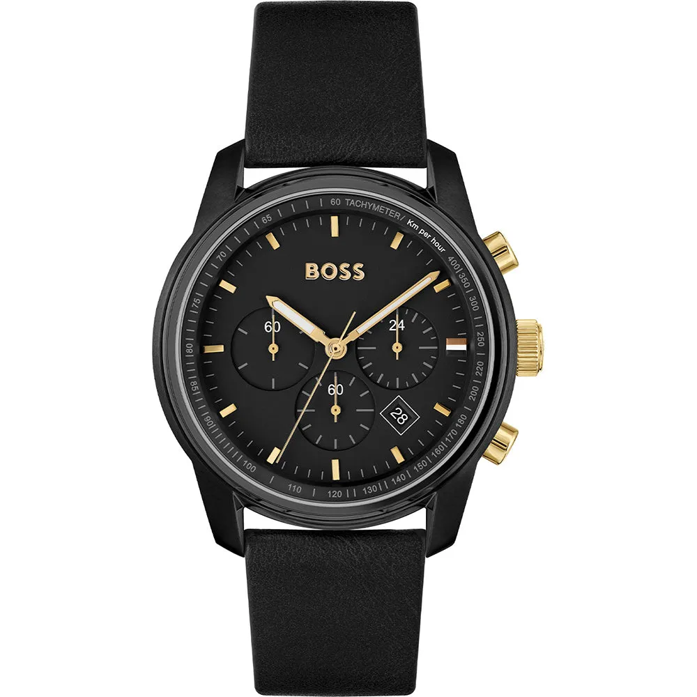 Hugo Boss Men's Trace 44mm Chronograph Quartz Watch 1514003