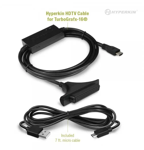 Hyperkin HDTV Expansion port adapter cable for Turbografx 16 - PC Engine, Core Grafx or Super Grafx