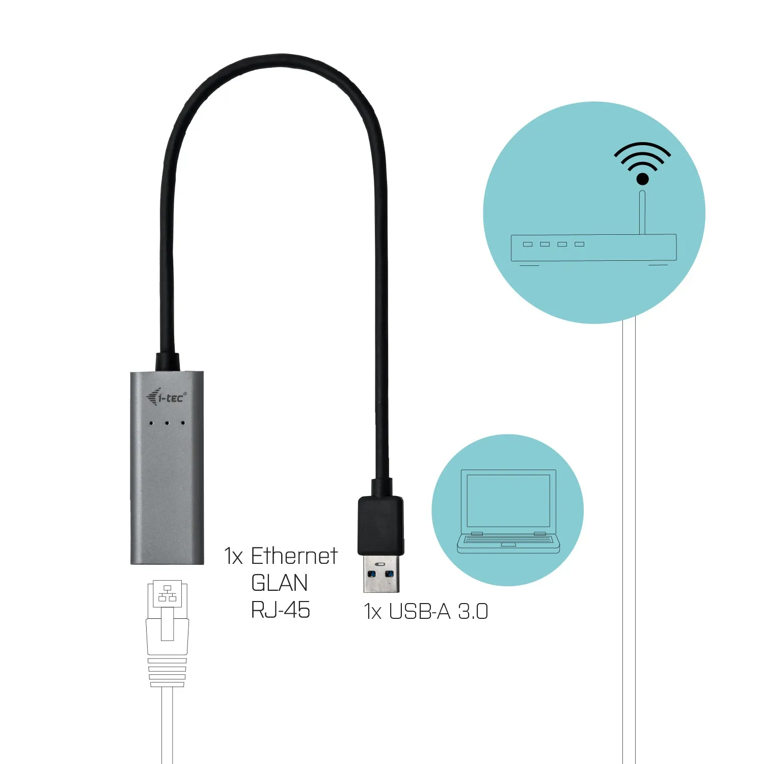 I-Tec Usb 3.0 Metal Glan Adap.