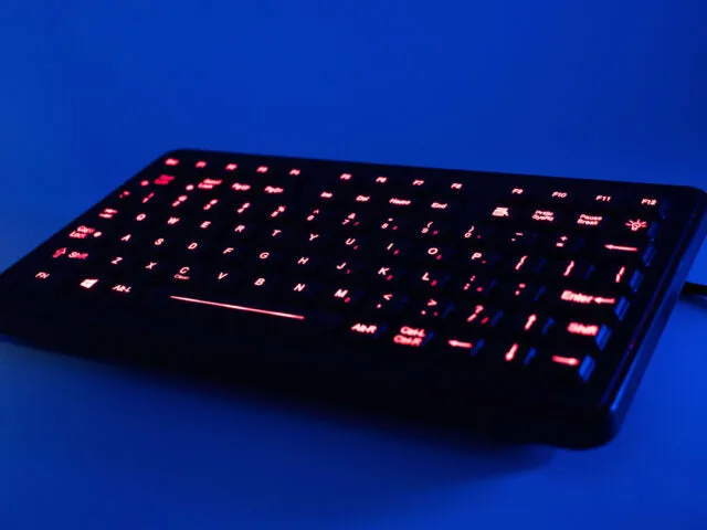 iKey Space Saving Backlit Industrial Keyboard