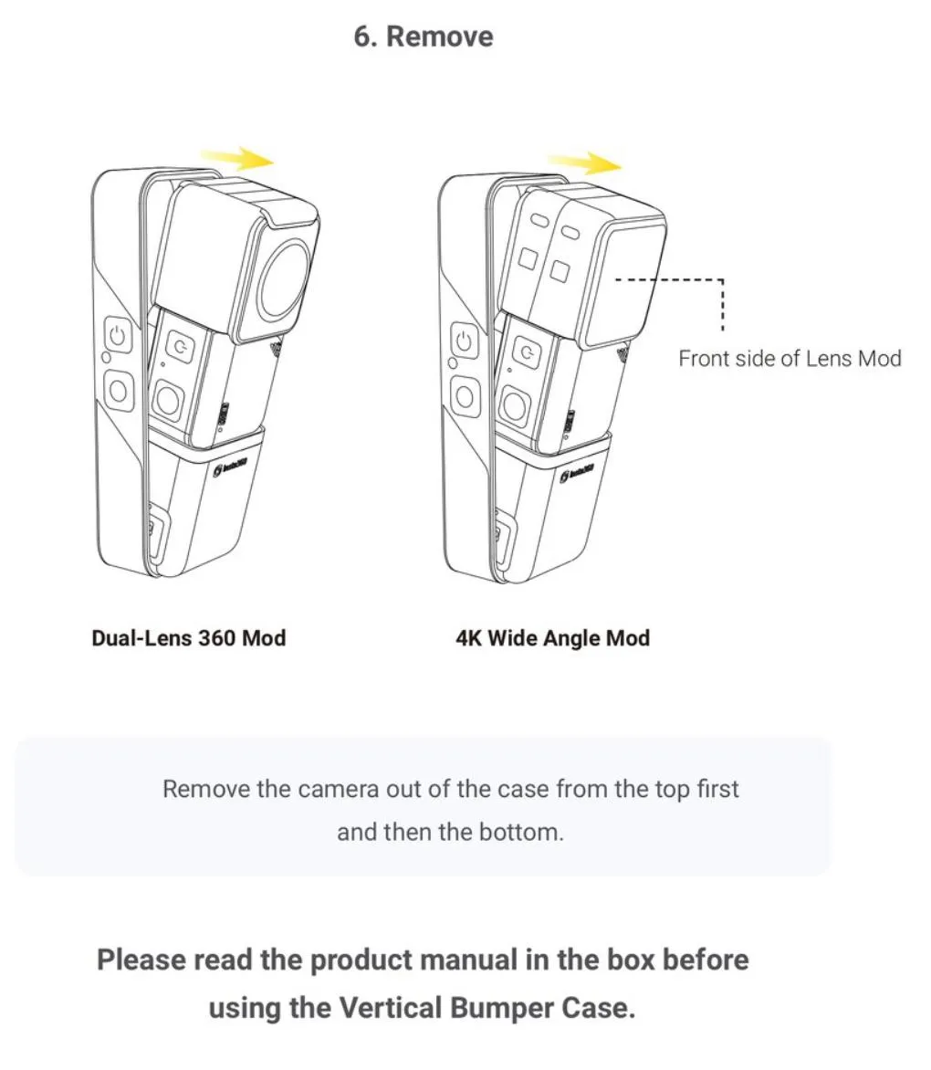 Insta360 ONE R/RS - Vertical Bumper Case