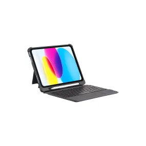 iPad 10th 10.9" 2022 Backlit Bluetooth keyboard with Trackpad Detachable stand case