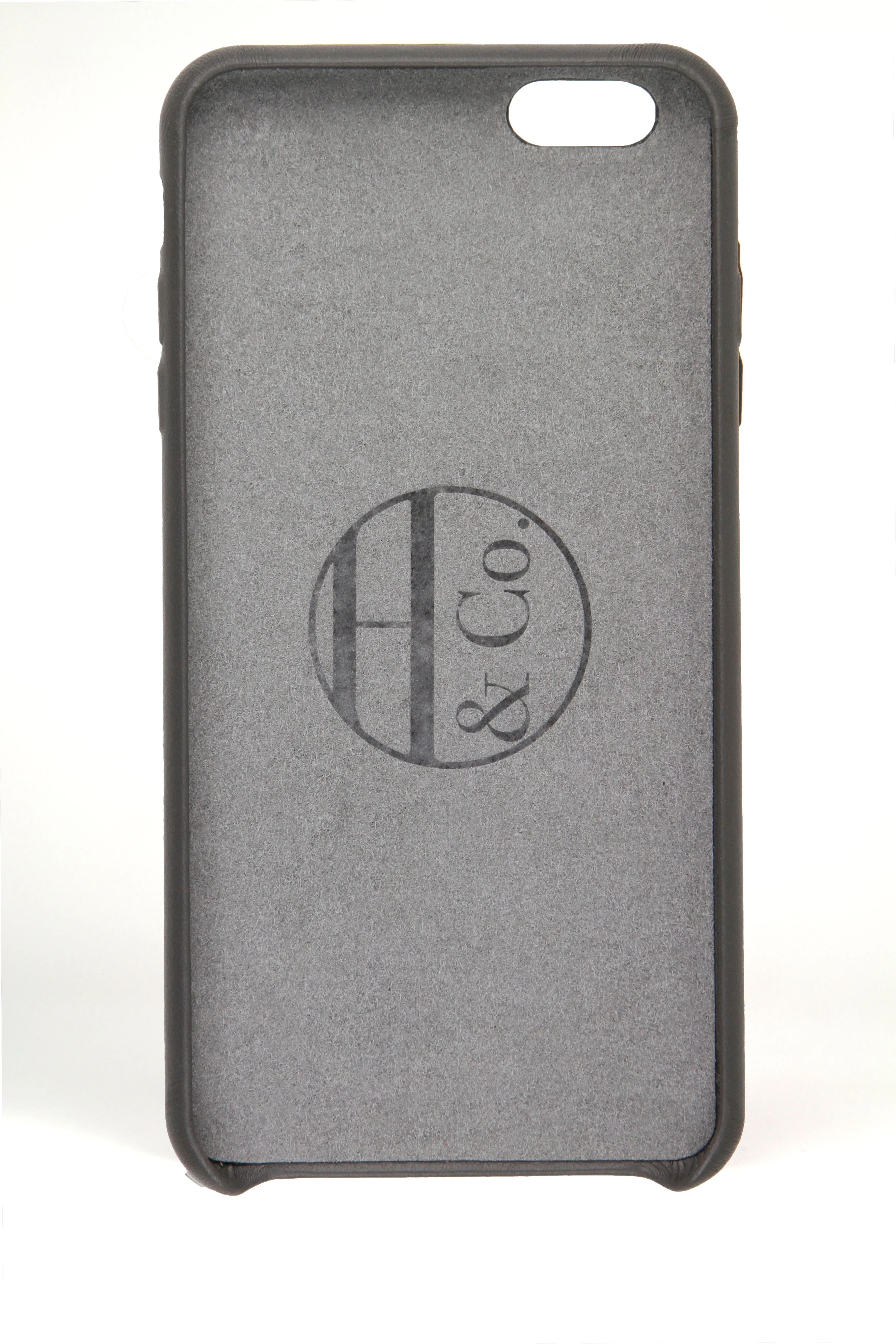 iPhone 6 Plus Case, Grey Leather