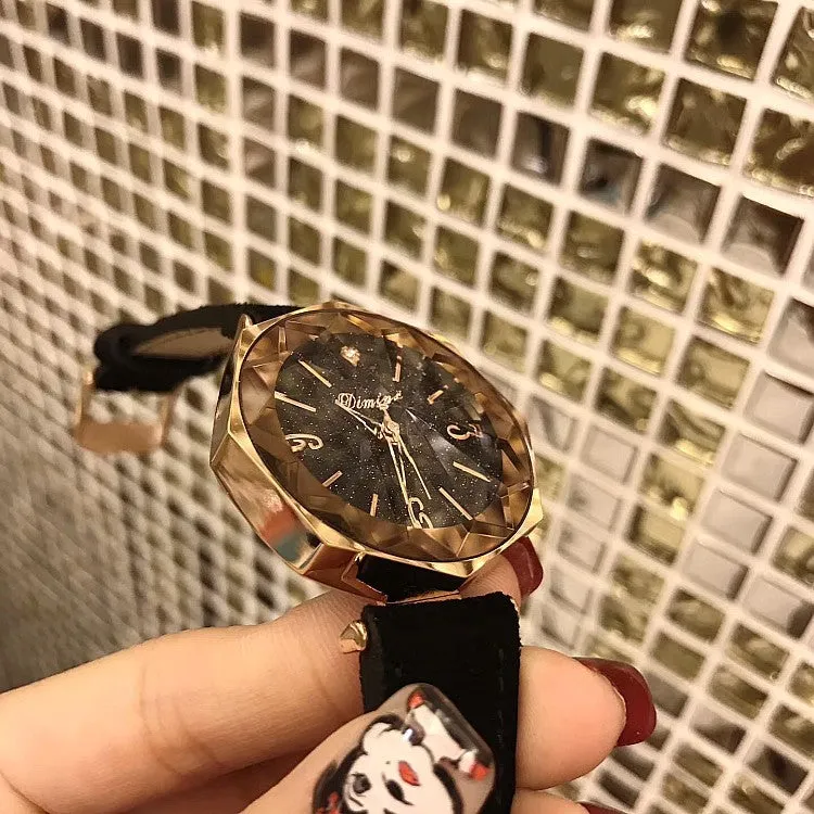 Irregular Mirror Frame Women's Watch