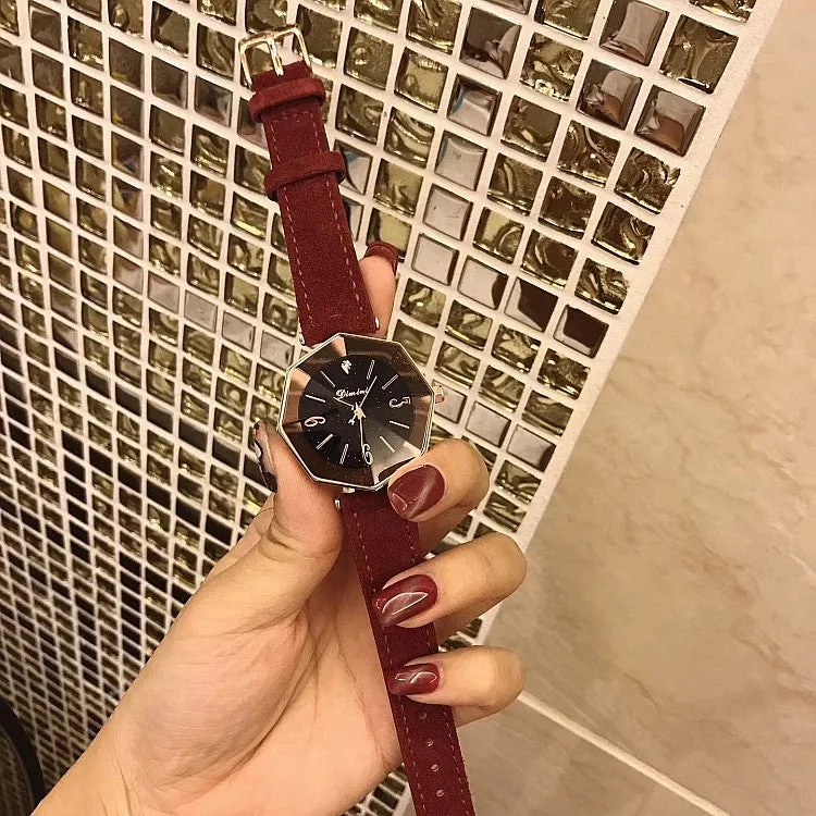 Irregular Mirror Frame Women's Watch