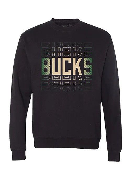 Item Of The Game Repeater Wordmark Milwaukee Bucks Crewneck Sweatshirt