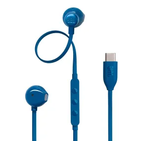 JBL Tune 305C USB-C Wired Classic Headphones, Blue