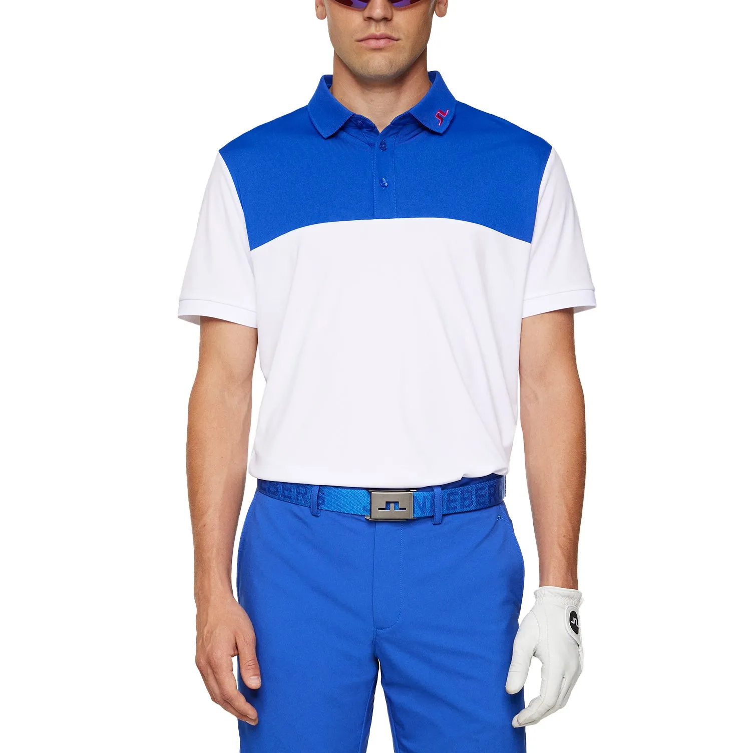 J.Lindeberg Jeff Reg Fit Golf Shirt - White