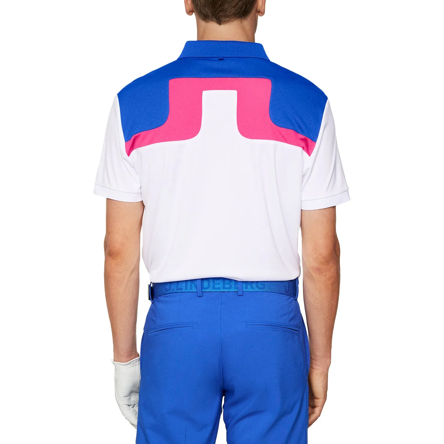 J.Lindeberg Jeff Reg Fit Golf Shirt - White