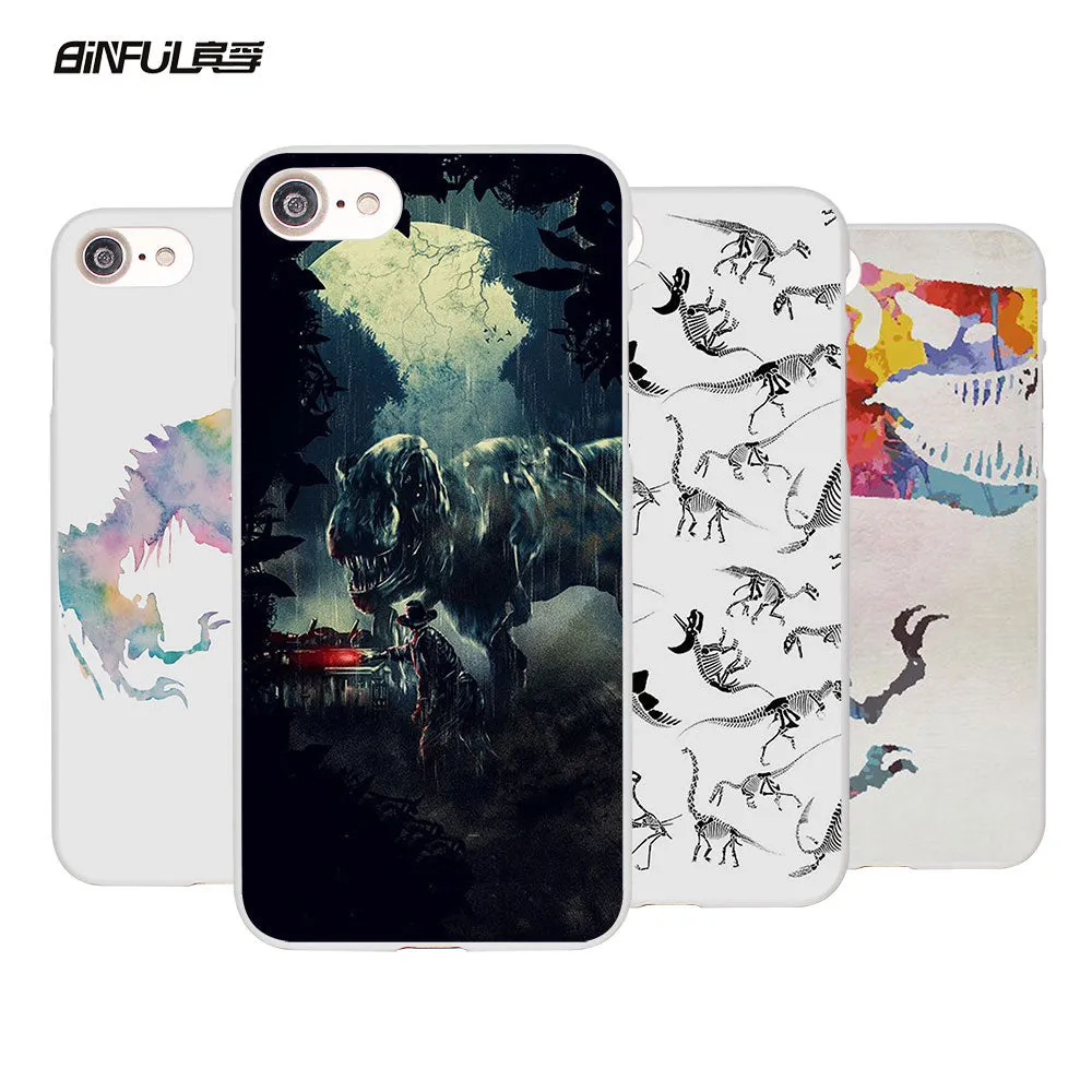 Jurassic Dinosaurs Phone Shell Case For Apple iPhone 7 7Plus 6s 6 Plus SE 5 5s 5C 4 4s