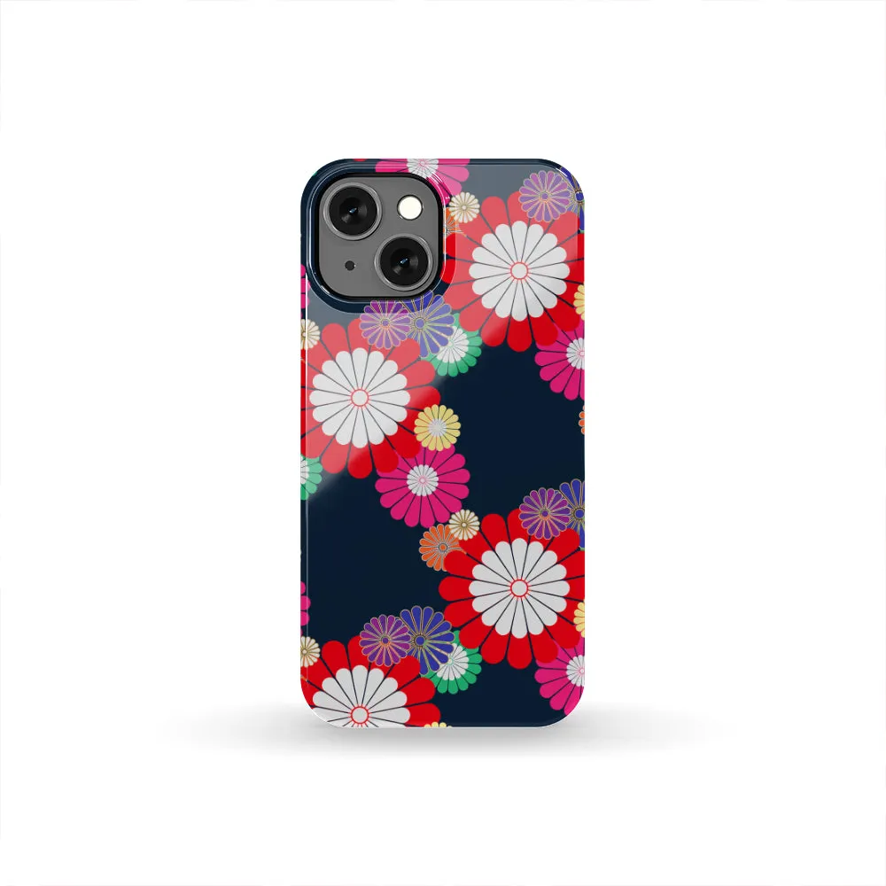 Kiku Floral Pattern Equil Phone Case