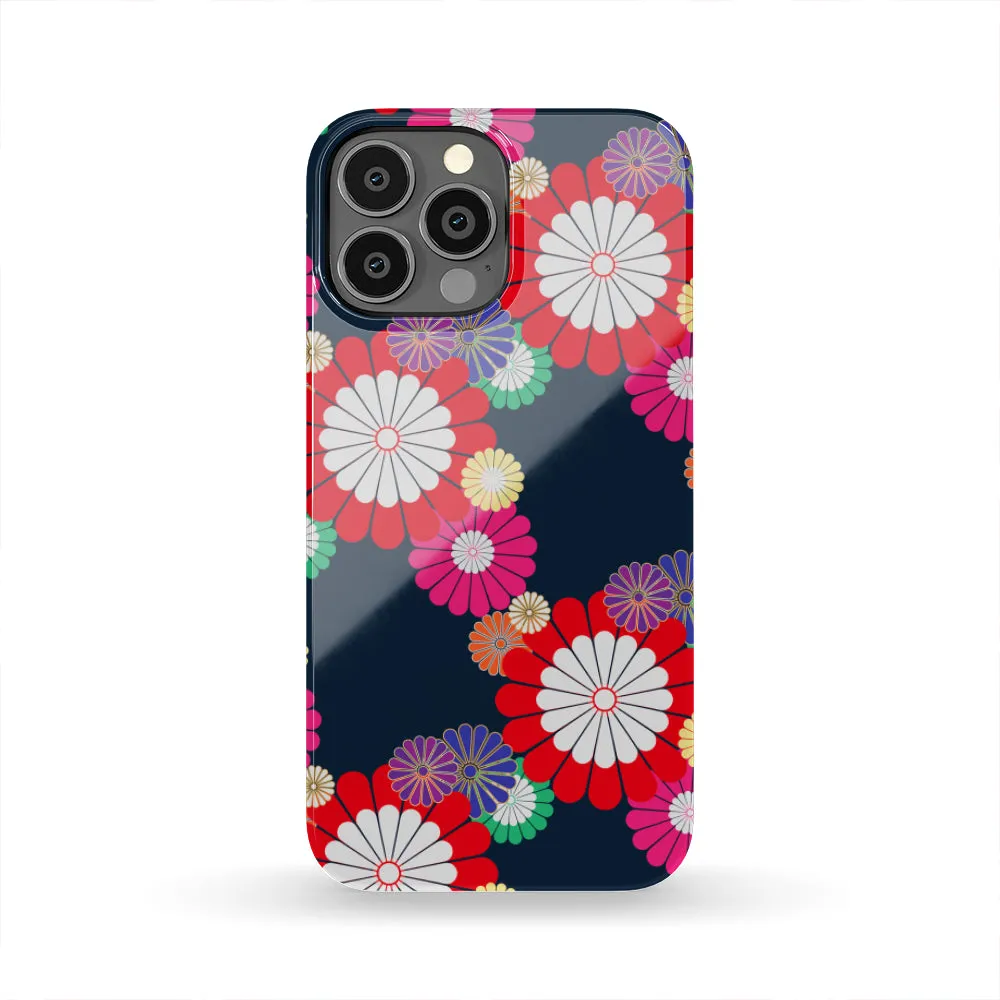 Kiku Floral Pattern Equil Phone Case