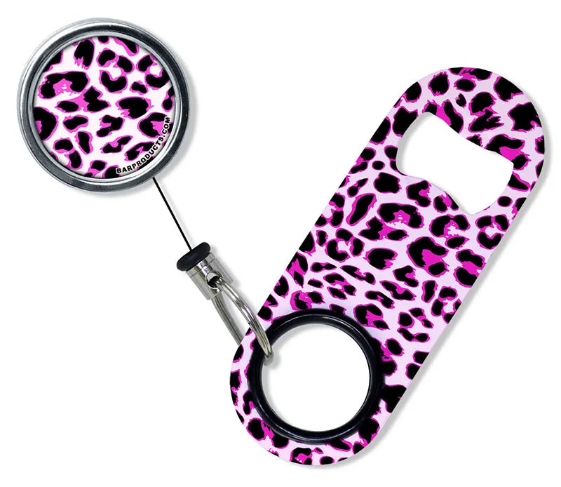 Kolorcoat™ Mini Opener with Retractable Reel  - Pink Cheetah