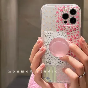 Korean iPhone case with a cute holder