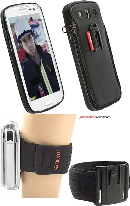 Krusell Samsung Galaxy S3 Classic Case with Sports Arm Strap