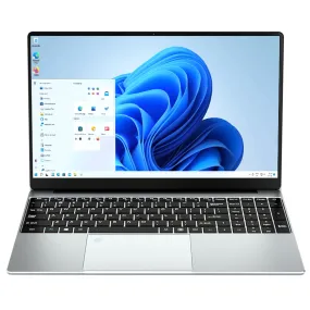 KUU Yepbook Pro 15.6" FHD Celeron N5095 2GHz Intel UHD Graphics 16GB RAM 512GB SSD Win 11 Pro Silver