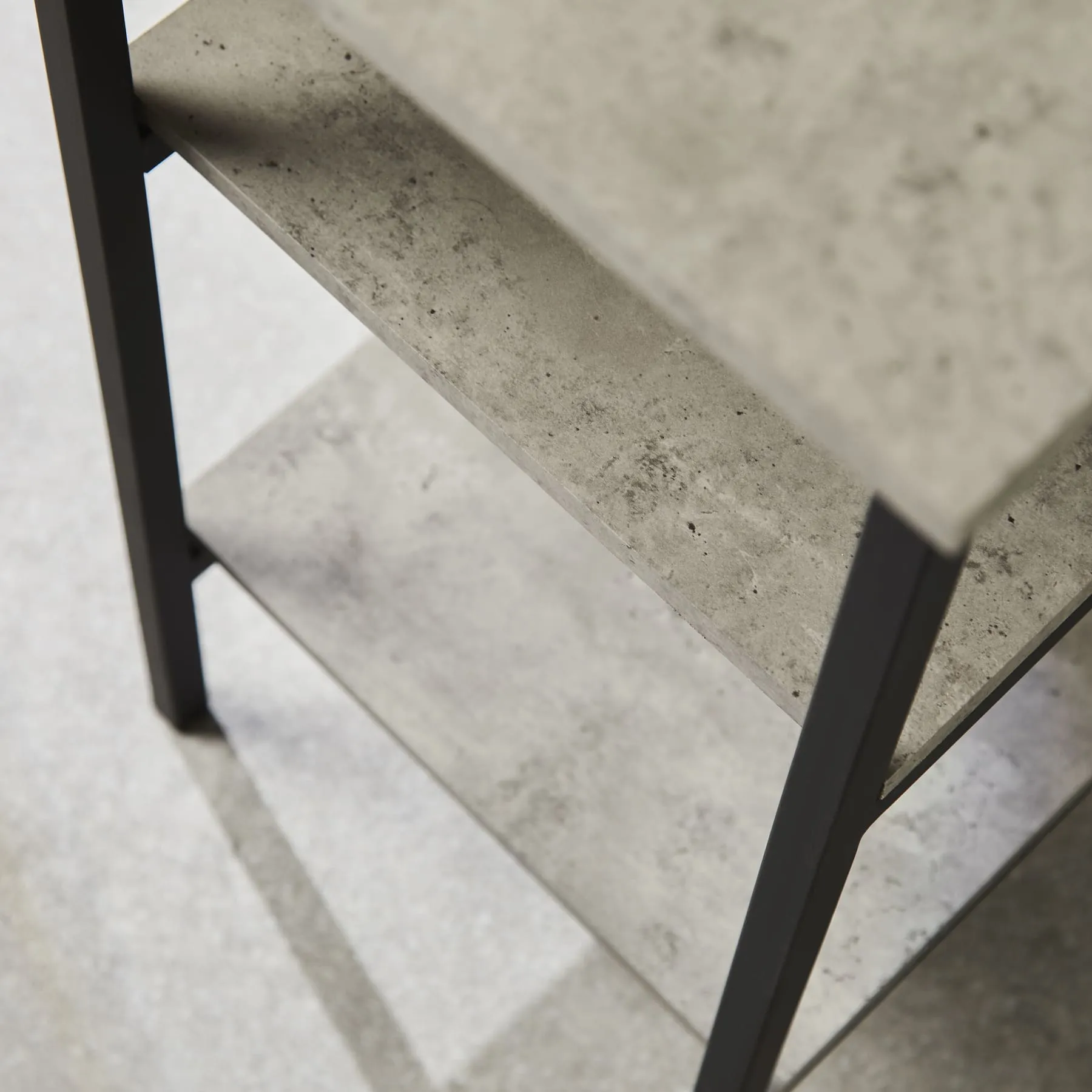 Ladder Desk with Concrete Effect Desktop