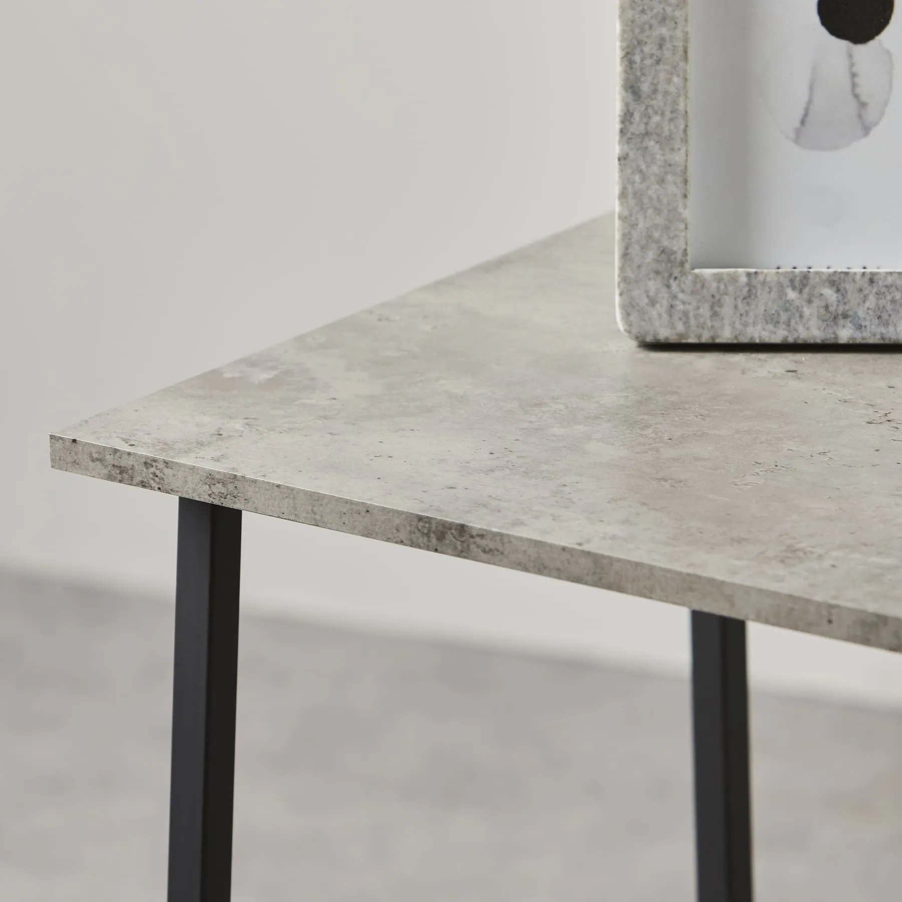 Ladder Desk with Concrete Effect Desktop