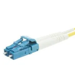 LC OM3 Duplex 2.0mm Fiber Optic Patch Cord, OFNR, Multimode 50/125, Aqua Jacket, Beige Connector, 3 meter (10 ft)