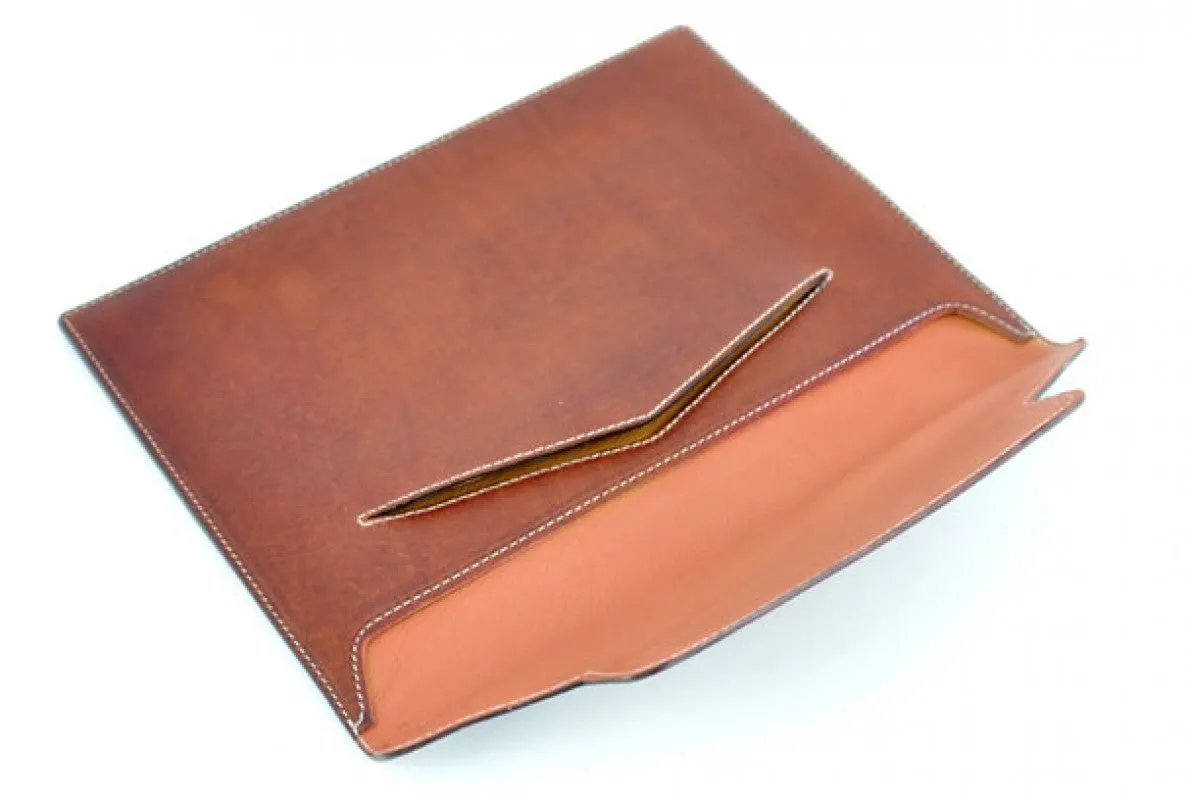 Leather Envelope Document Case - Terra Tan