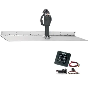 Lenco 12" x 30" Super Strong Trim Tab Kit w/Standard Tactile Switch Kit 12V [TT12X30SS]