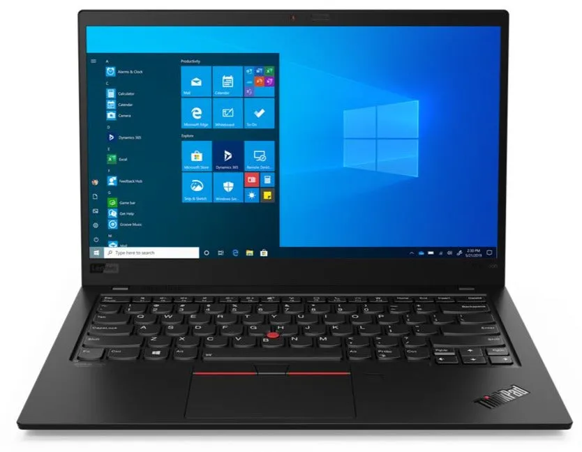 Lenovo ThinkPad X1 Carbon Gen 8 14" FHD Notebook, Intel i5-10310U, 1.70GHz, 8GB RAM, 256GB SSD, Win10P - 20U90035US