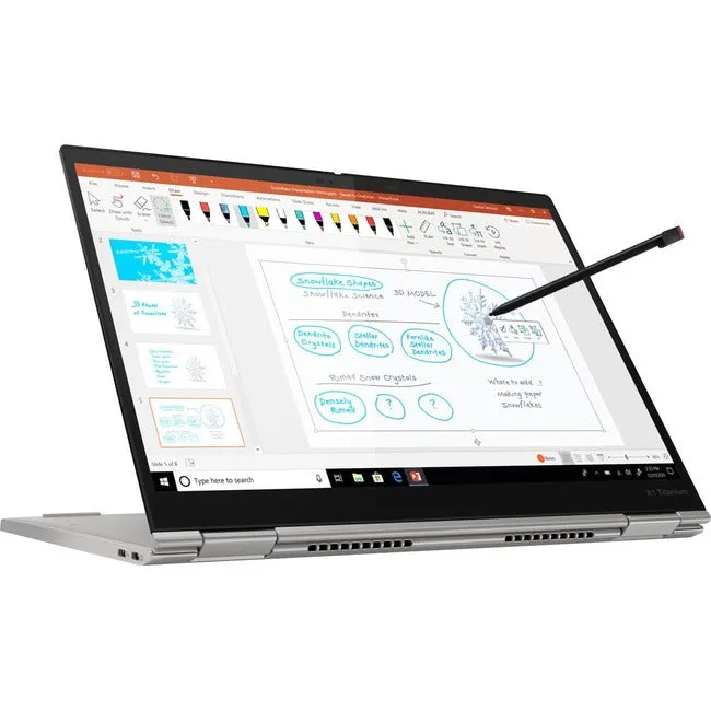 Lenovo ThinkPad X1 Titanium Yoga Gen 1 13.5" QHD Convertible Notebook, Intel i7-1180G7, 2.20GHz, 16GB RAM, 512GB SSD, Win10P - 20QA000QUS