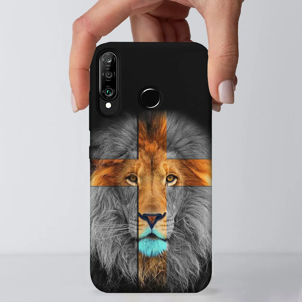 Lion And Cross - Christian Phone Case - Jesus Phone Case - Religious Phone Case - Ciaocustom