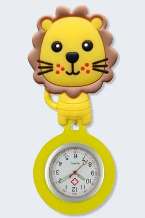 Lion Retractable Fob Watch