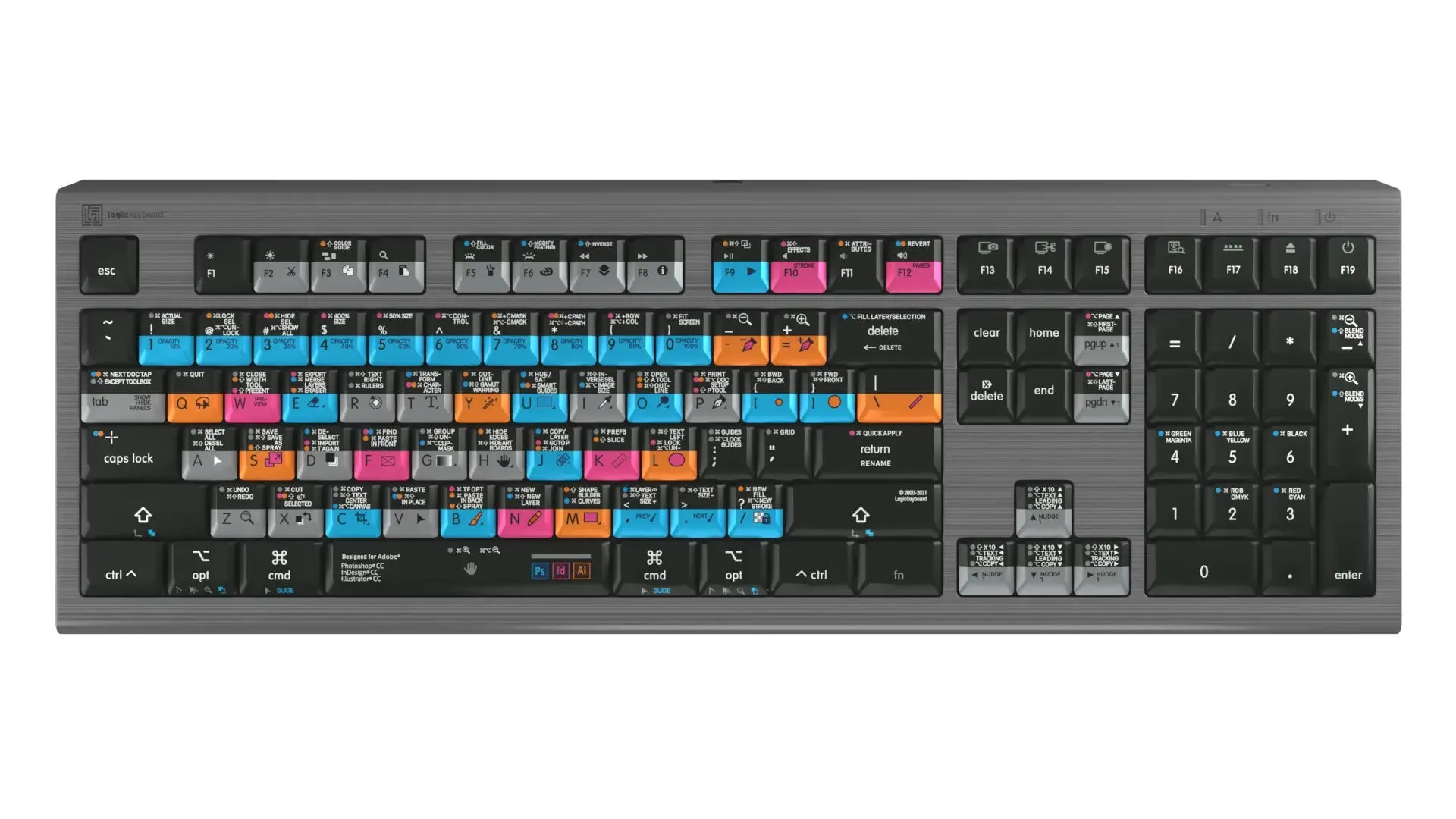 LogicKeyboard Adobe Grap. Des. Ps Id Ai Mac US ASTRA 2 LKB-AGDA-A2M-US