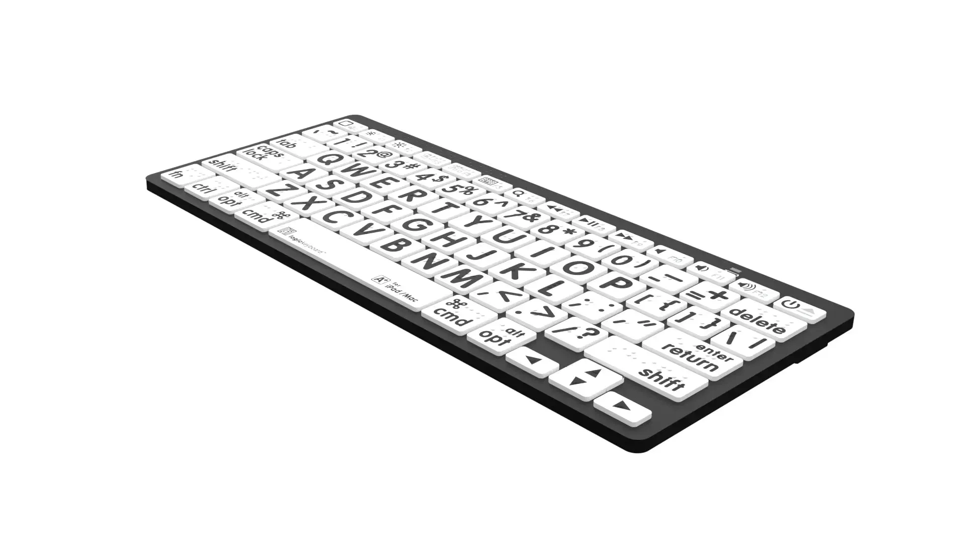 LogicKeyboard Bluetooth Large Print Braille Black on White,  PC & MAC