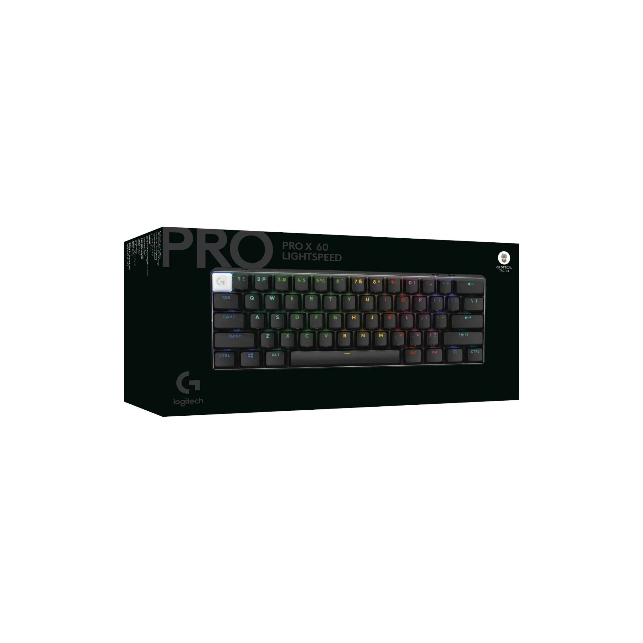 Logitech G PRO X 60 LIGHTSPEED Wireless Gaming Keyboard (Tactile) - Black