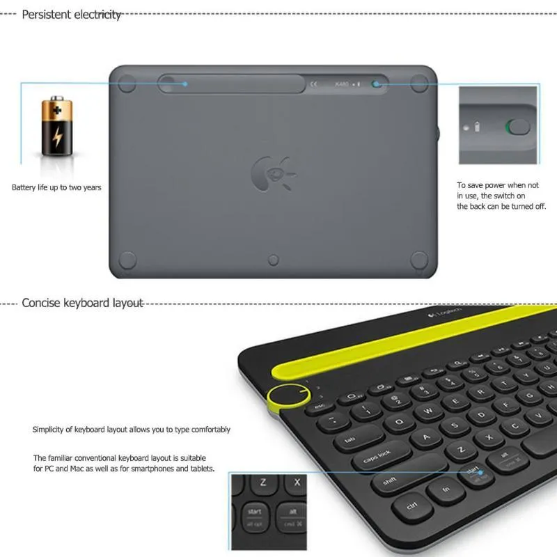 Logitech Multi Device Bluetooth Keyboard