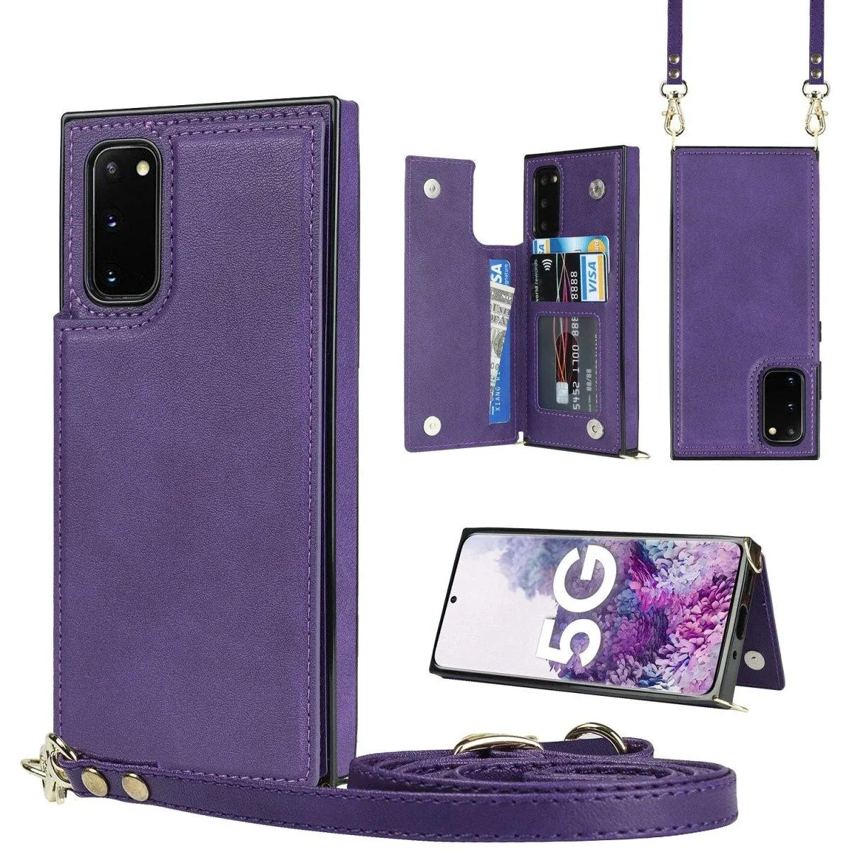 Lustro Crossbody Galaxy Leather Case