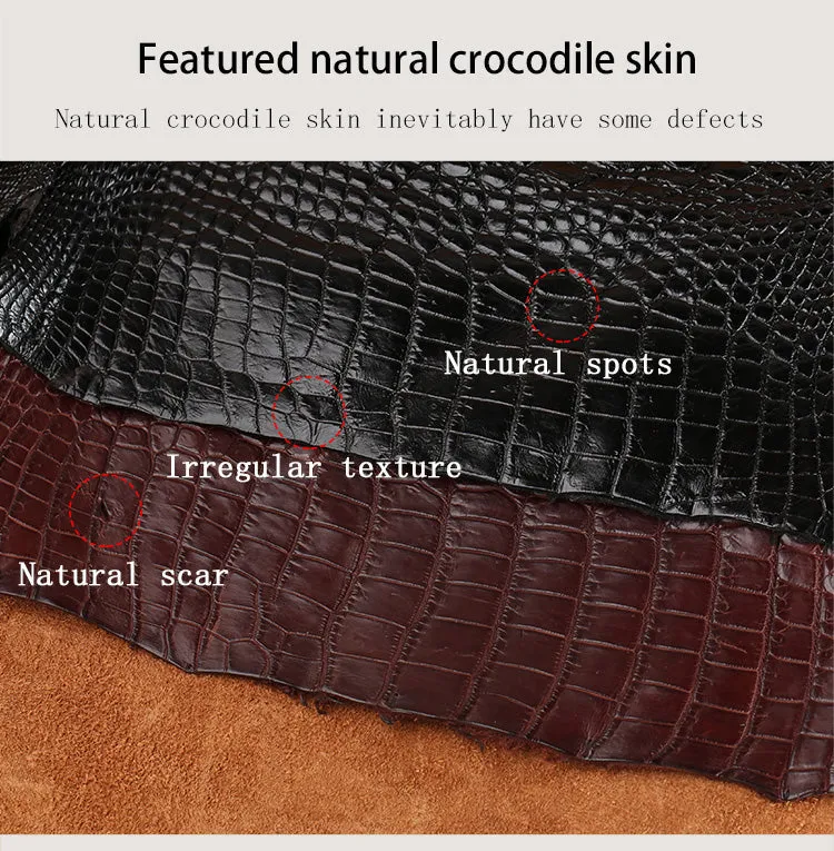 Luxury Real Crocodile Leather Case For Iphone Models