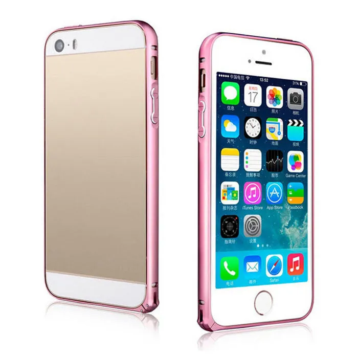 Luxury Slim Aluminium Alloy Bumper Frame For Apple iphone 5 5S Case Cover for iPhone 5 5S