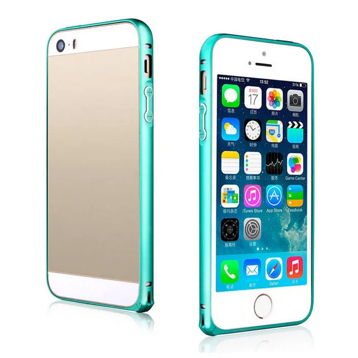 Luxury Slim Aluminium Alloy Bumper Frame For Apple iphone 5 5S Case Cover for iPhone 5 5S