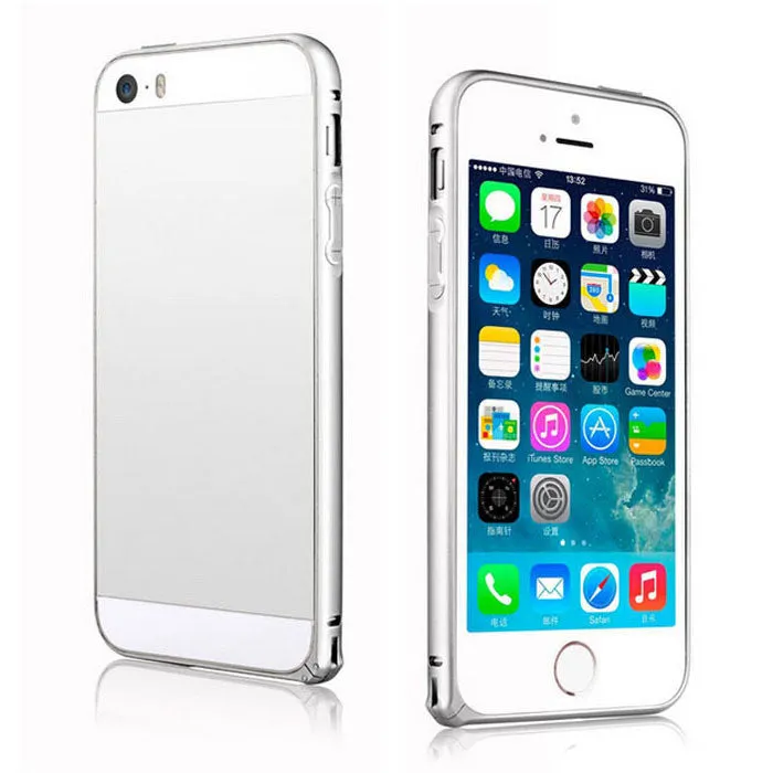 Luxury Slim Aluminium Alloy Bumper Frame For Apple iphone 5 5S Case Cover for iPhone 5 5S