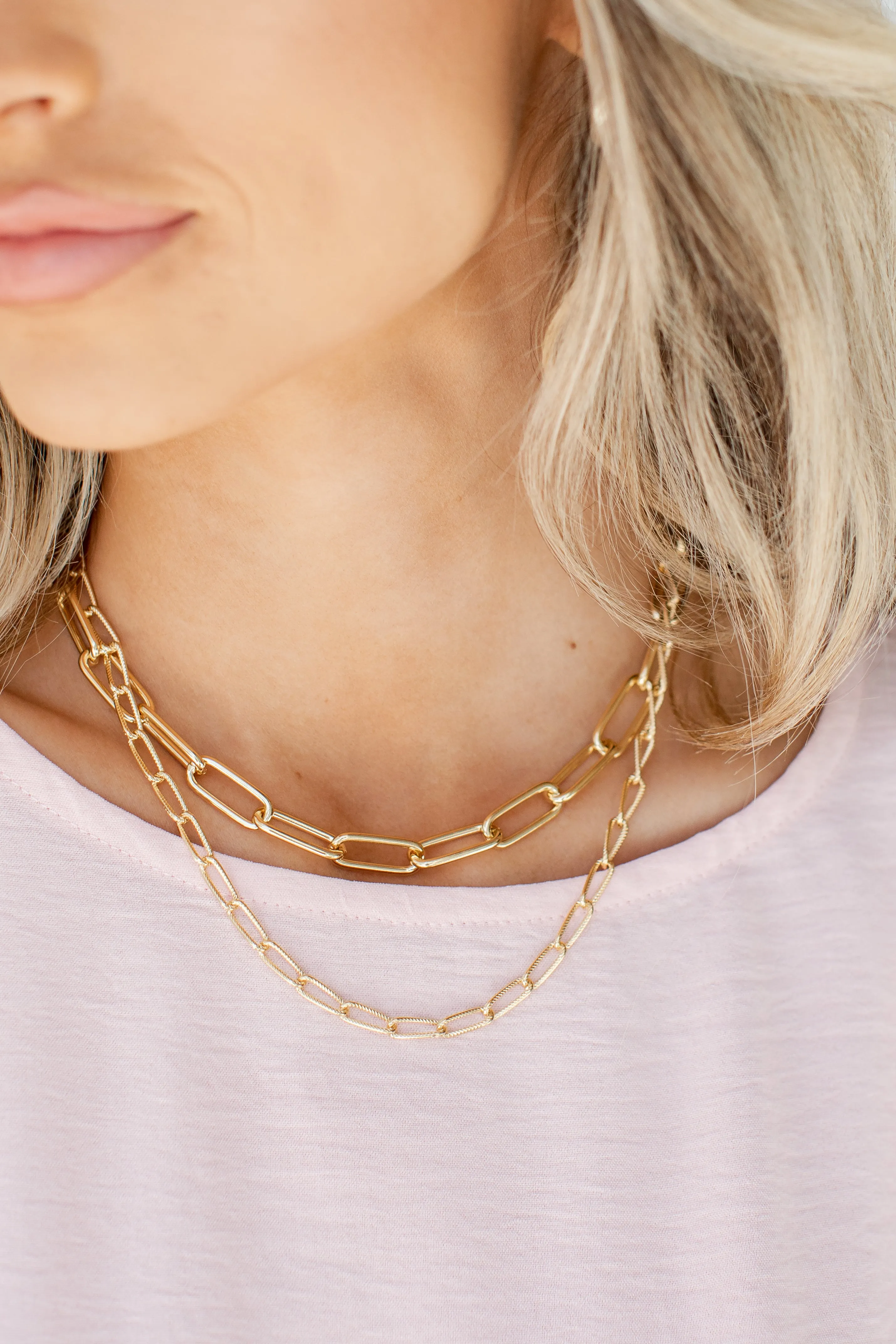 Madi Gold Layered Chain Necklace