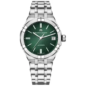 Maurice Lacroix Men's Green Aikon Automatic Stainless Steel Watch AI6007-SS002-630-1