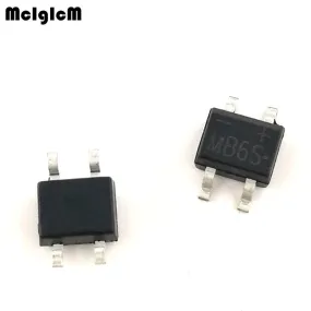 MCIGICM 50pcs 600V 0.5A SOP-4 SMD rectifier diode bridge mb6s