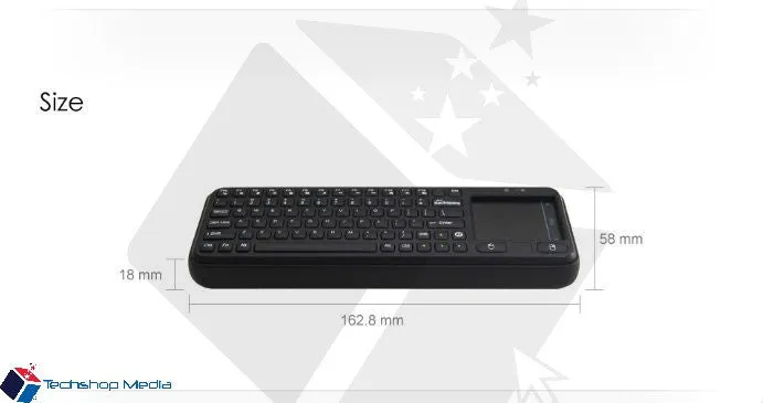 Measy RC8 Bluetooth Keyboard with Touchpad IR Remote