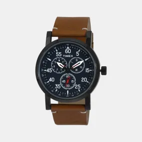 Men Blue Analog Leather Watch TWEG16603