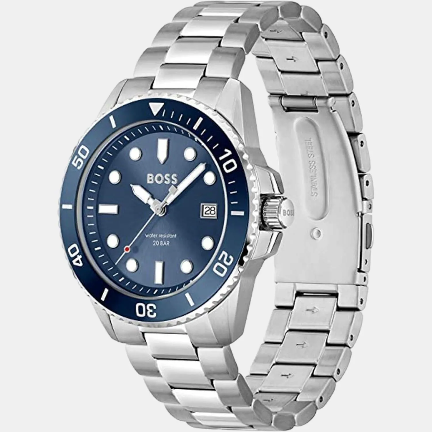 Men Blue Analog Stainless Steel Watch 1513916