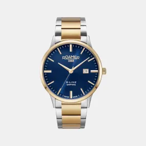 Men Blue Analog Stainless Steel Watch 718833 48 45 70