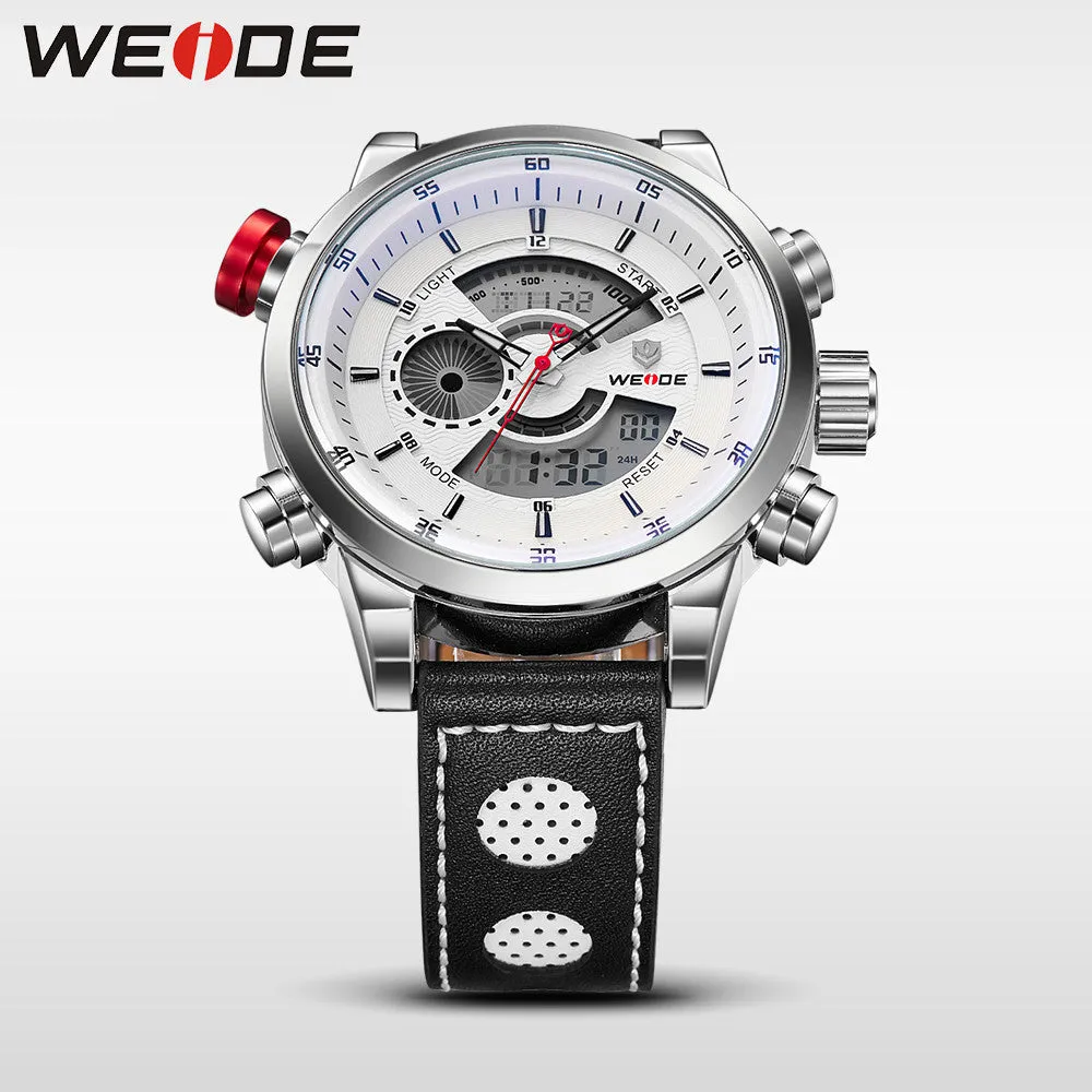 Men Fashion Wristwatches Luxury Famous Brand Men's Leather  Sports Watches With High Quality Waterproof